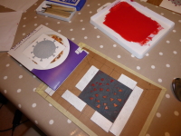 Lino June 1 Picture of lino cut print making